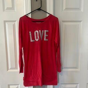 Victoria’s Secret LOVE Long Sleeve Top/, sleep dress